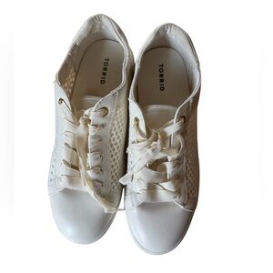 Torrid White Lace Sneakers